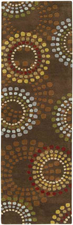 Elba Modern Chocolate/Gold Area Rug