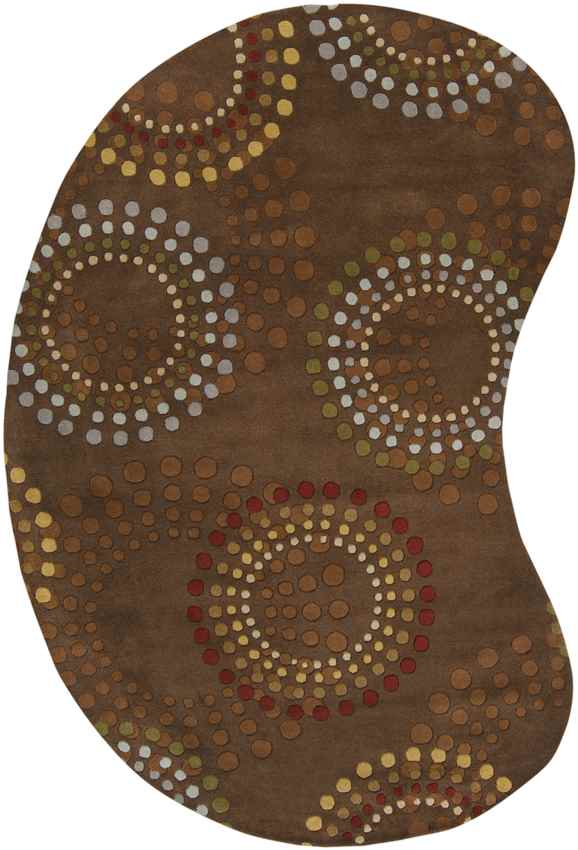 Elba Modern Chocolate/Gold Area Rug