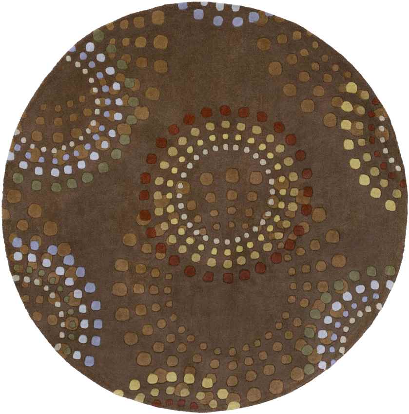 Elba Modern Chocolate/Gold Area Rug