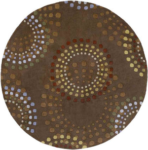 Elba Modern Chocolate/Gold Area Rug