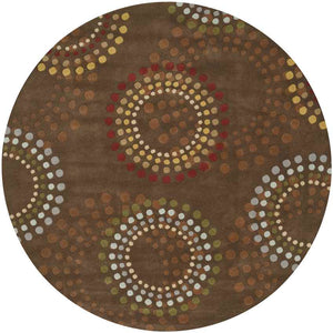 Elba Modern Chocolate/Gold Area Rug