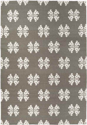 Emmonak Global Pewter/Beige Area Rug
