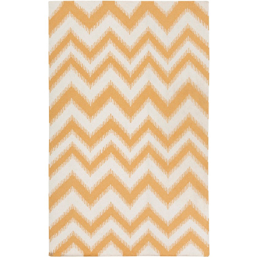 Fairburn Global Gold/White Area Rug