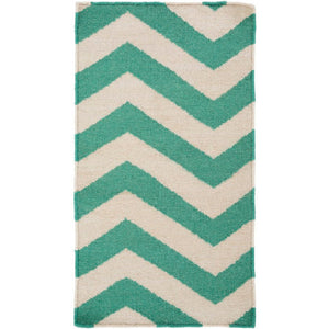 Emelle Modern Juniper/Antique White Area Rug