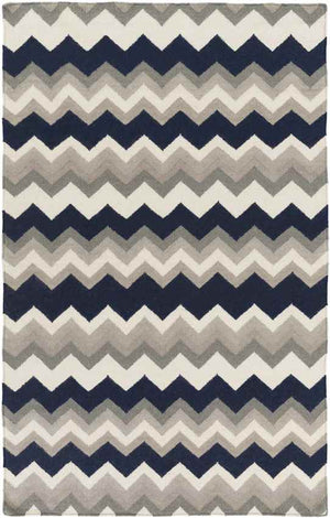 Weende Modern Gray/Navy Area Rug