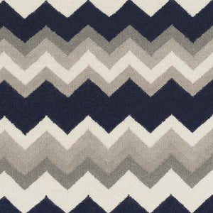 Weende Modern Gray/Navy Area Rug