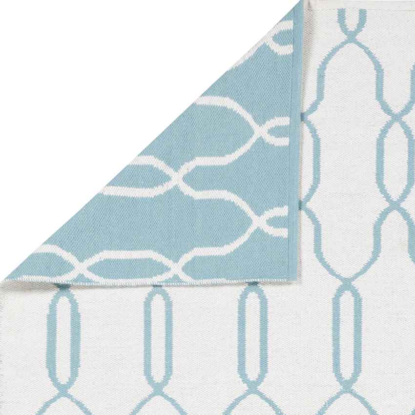 Homewood Modern White/Blue Area Rug