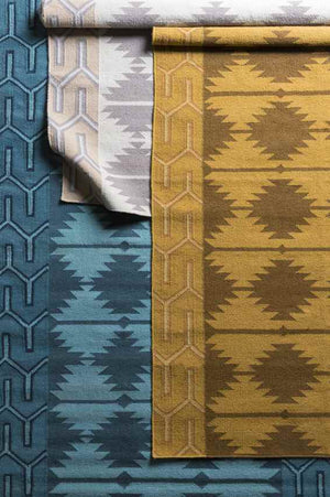 Hunter Global Navy/Teal Area Rug