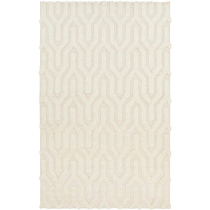 Huslia Modern Ivory Area Rug