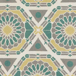 Ignacio Modern Green/Yellow Area Rug