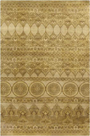 Irvine Traditional Mustard/Dark Brown Area Rug