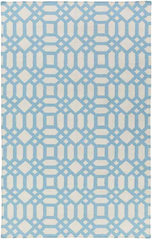 Koyukuk Modern Beige/Blue Area Rug