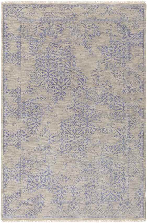 Wellton Traditional Medium Gray/Dark Blue Area Rug