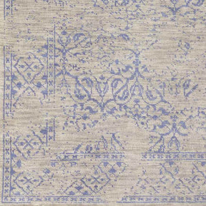 Wellton Traditional Medium Gray/Dark Blue Area Rug