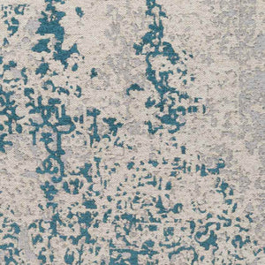Coalville Modern Teal Blue/Silver Area Rug