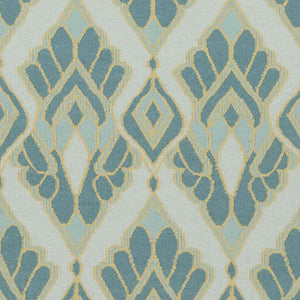 Adeline Global Teal Area Rug