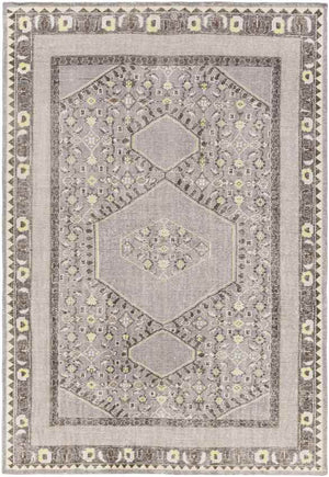 Scafati Traditional Charcoal Area Rug