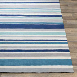 Fareham Modern Dark Blue/Ivory Area Rug