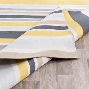 Fareham Modern Light Gray/Yellow Area Rug