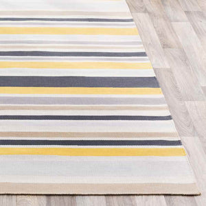 Fareham Modern Light Gray/Yellow Area Rug
