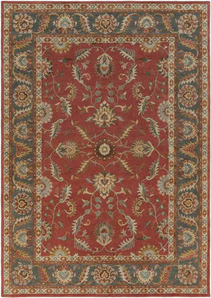Daysland Traditional Rust Area Rug