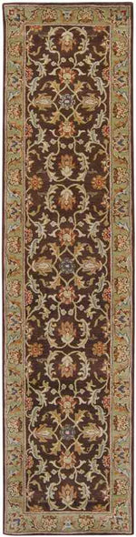Daysland Traditional Dark Brown Area Rug