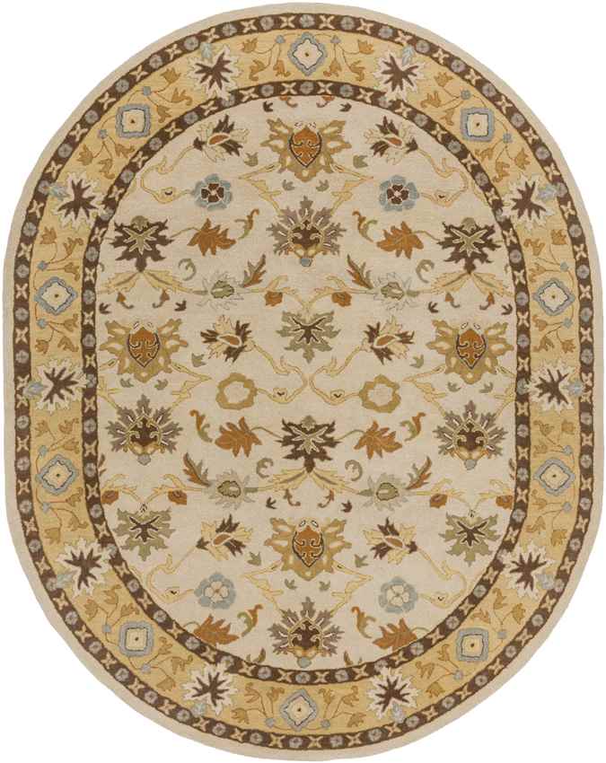 Didsbury Traditional Khaki Area Rug