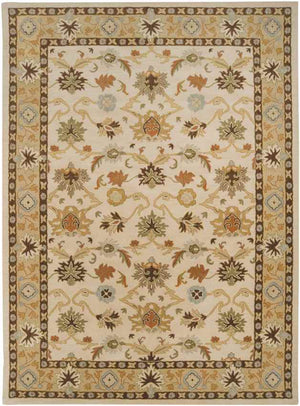 Didsbury Traditional Khaki Area Rug