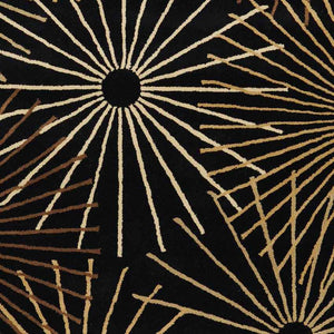 Fox Creek Modern Black Area Rug