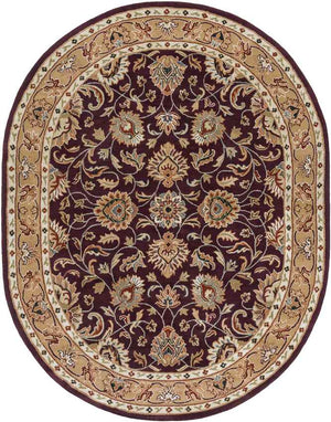 Paris Traditional Burgundy Area Rug