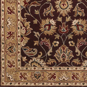 Paris Traditional Burgundy Area Rug