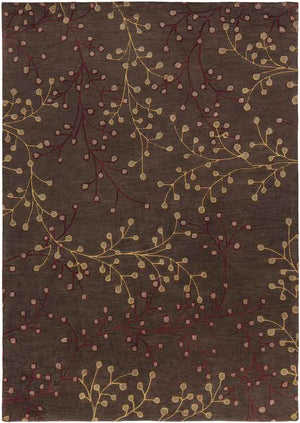 Le Havre Cottage Dark Brown Area Rug