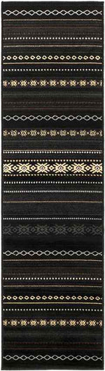 Creston Rustic Black Area Rug