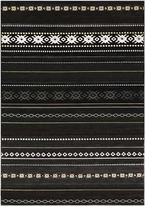Creston Rustic Black Area Rug