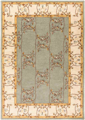 Golden Traditional Sage Area Rug