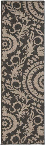 Nancy Cottage Medium Black Area Rug