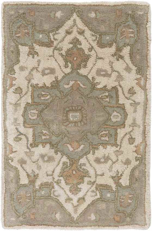 Roblin Traditional Khaki Area Rug
