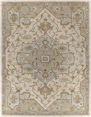 Roblin Traditional Khaki Area Rug