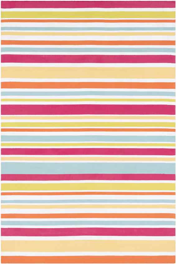 Fareham Modern Bright Pink/Yellow Area Rug