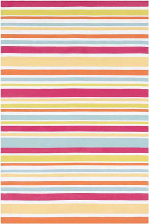 Fareham Modern Bright Pink/Yellow Area Rug