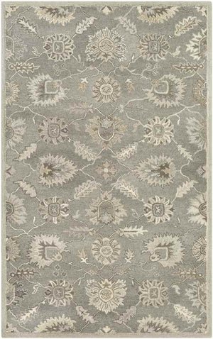 Kinistino Traditional Charcoal Area Rug