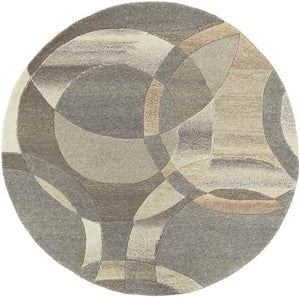 Besancon Modern Dark Brown Area Rug
