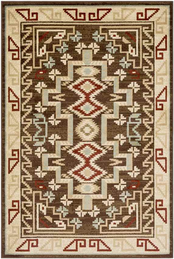 Ogema Rustic Dark Brown Area Rug