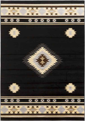 Oxbow Rustic Black Area Rug
