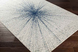 Tibma Modern Dark Blue Area Rug