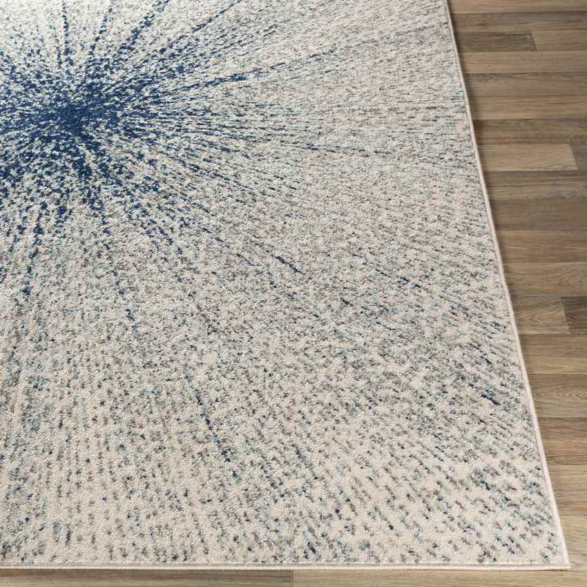 Tibma Modern Dark Blue Area Rug