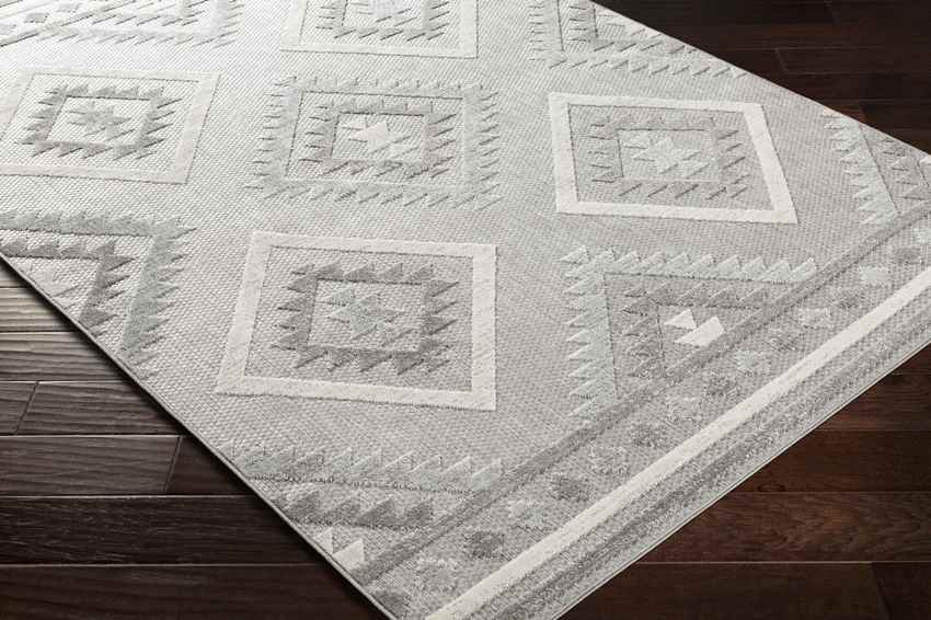 Elim Global Light Gray Area Rug