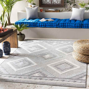 Elim Global Light Gray Area Rug