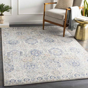 Geelbroek Traditional Bright Blue Area Rug