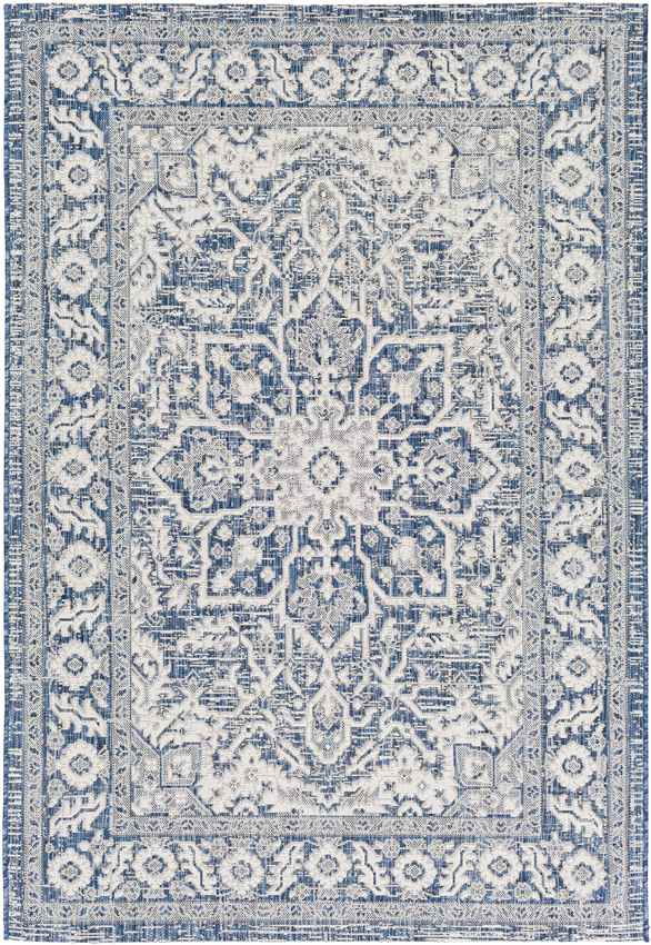 Mantinge Traditional Navy Area Rug